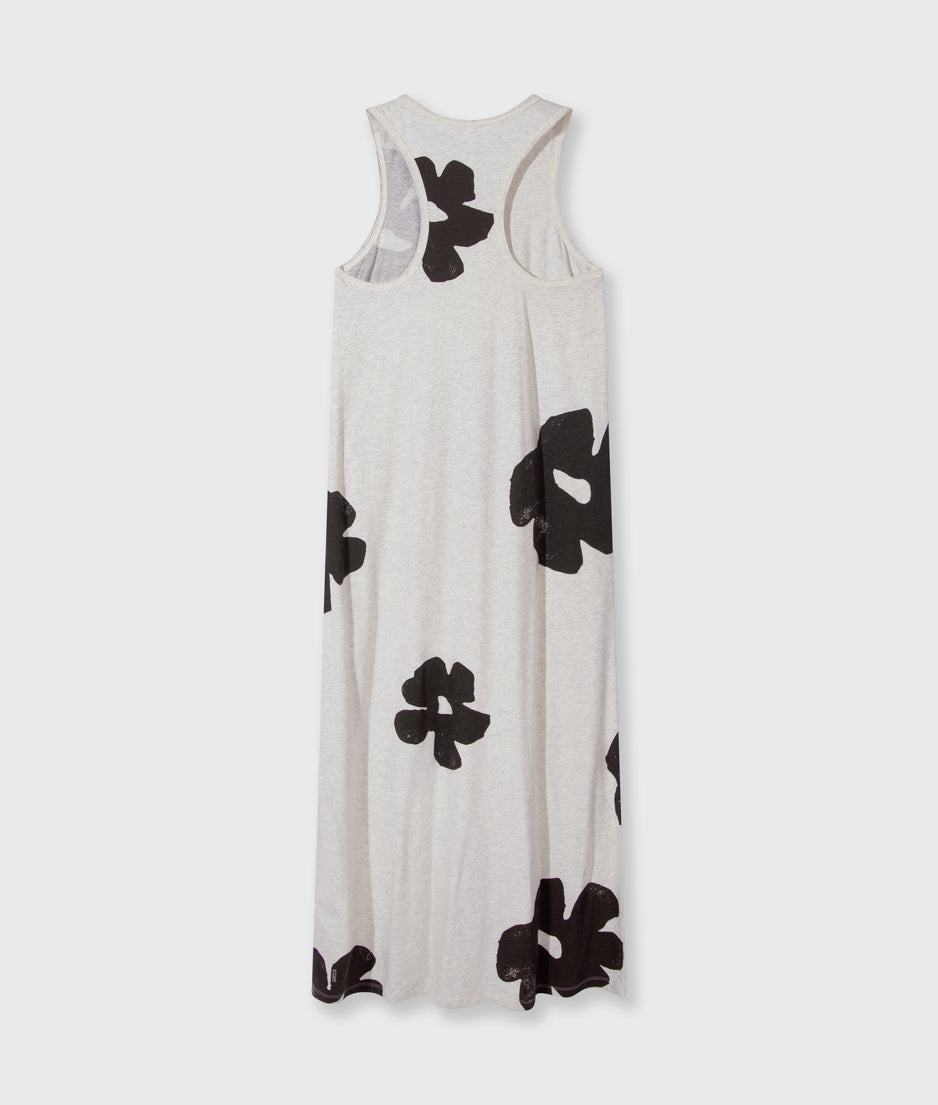 tank top dress flower | soft white melee