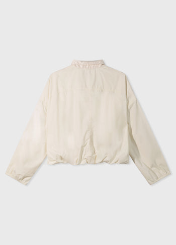 cropped smoking blouse | light natural