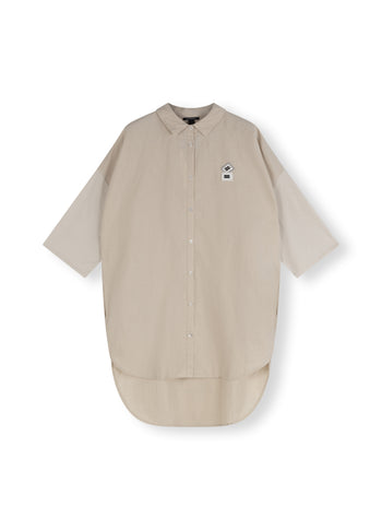 shirt cotton linen | light safari