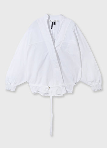 kimono blouse | white