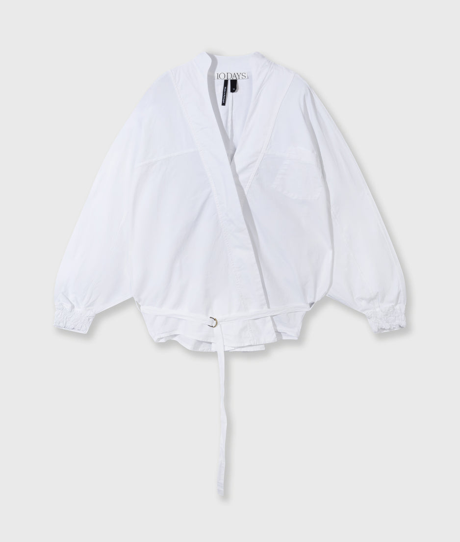 kimono blouse | white