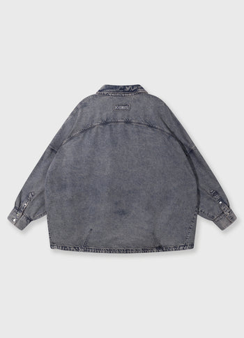 shirt flowy denim | blue denim