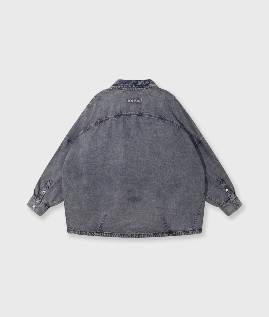 shirt flowy denim | blue denim