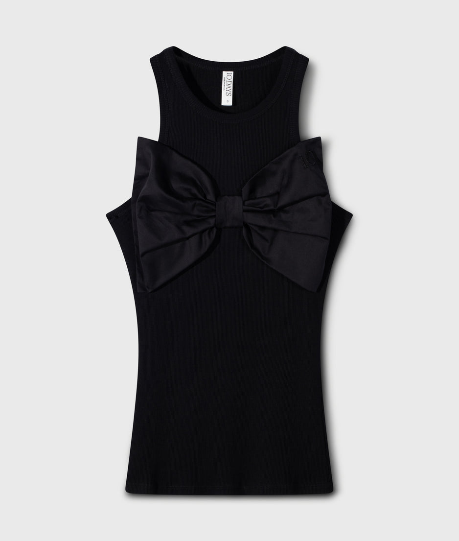 the tank top bow | black