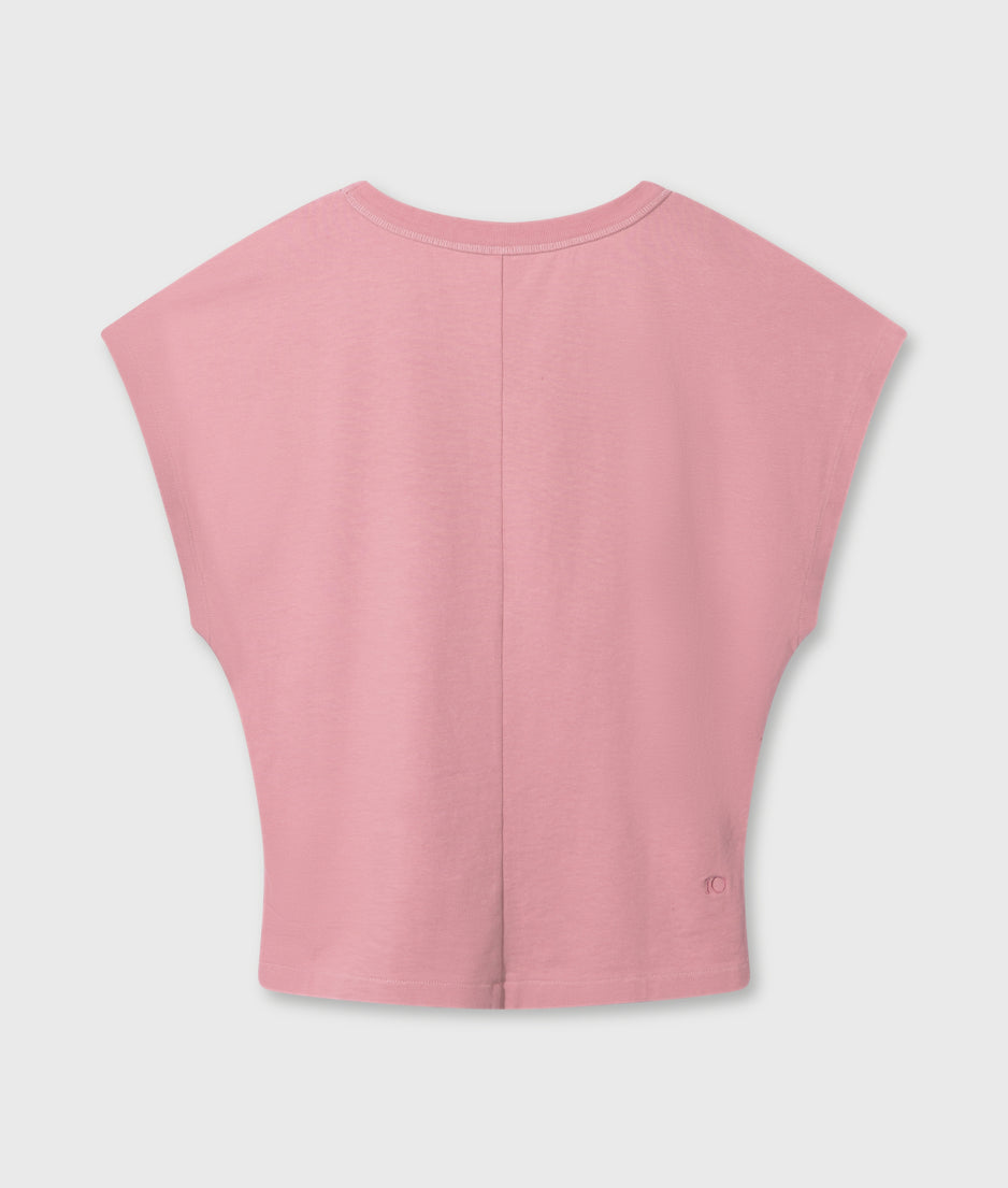 sleeveless top smock | raspberry