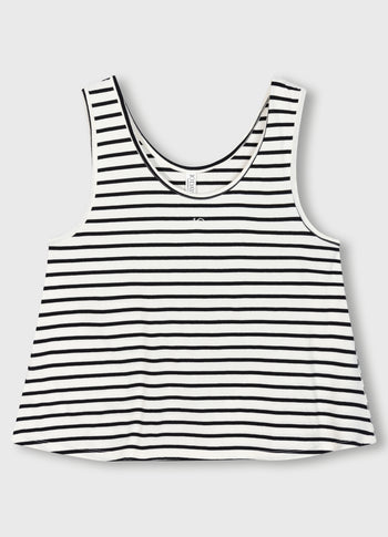 tank top stripes | ecru/black