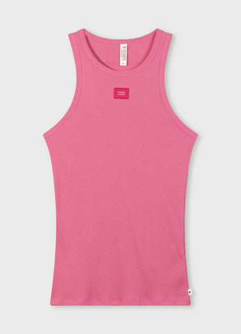 tank top rib | bright pink