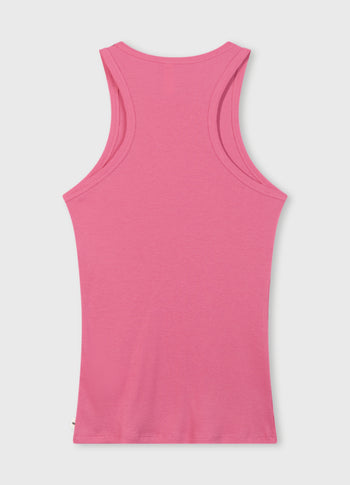 tank top rib | bright pink