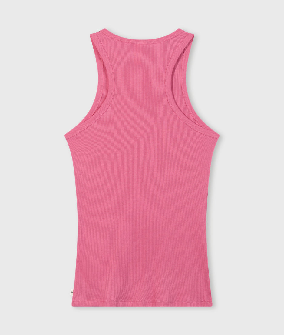 tank top rib | bright pink