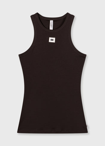 tank top rib | chocolate