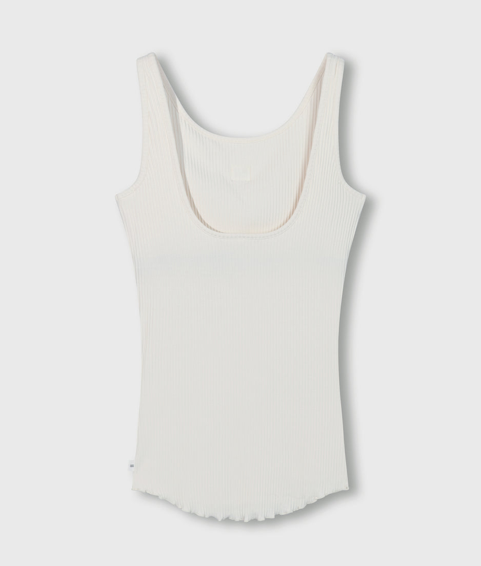 ballet top back scoop | ecru