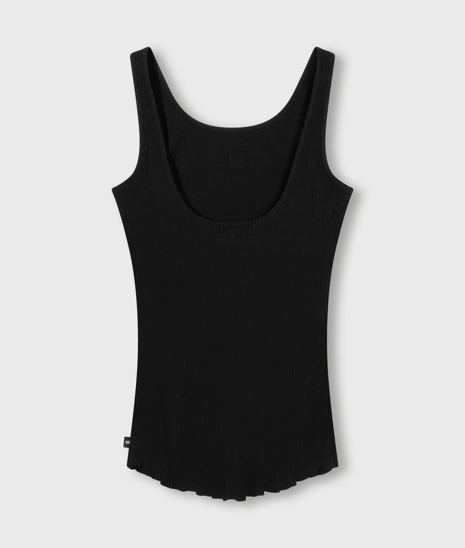 ballet top back scoop | black