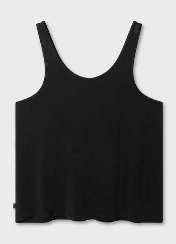 flowy tank top | black