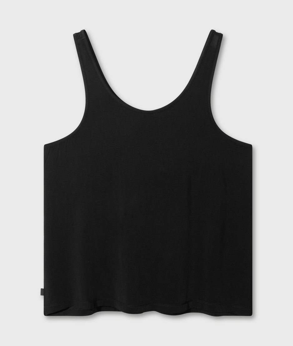 flowy tank top | black