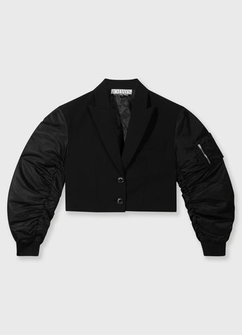 bomber blazer | black