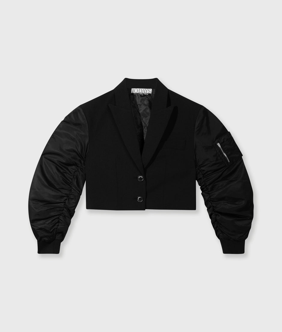 bomber blazer | black