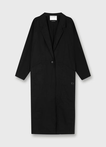 long blazer twill | black