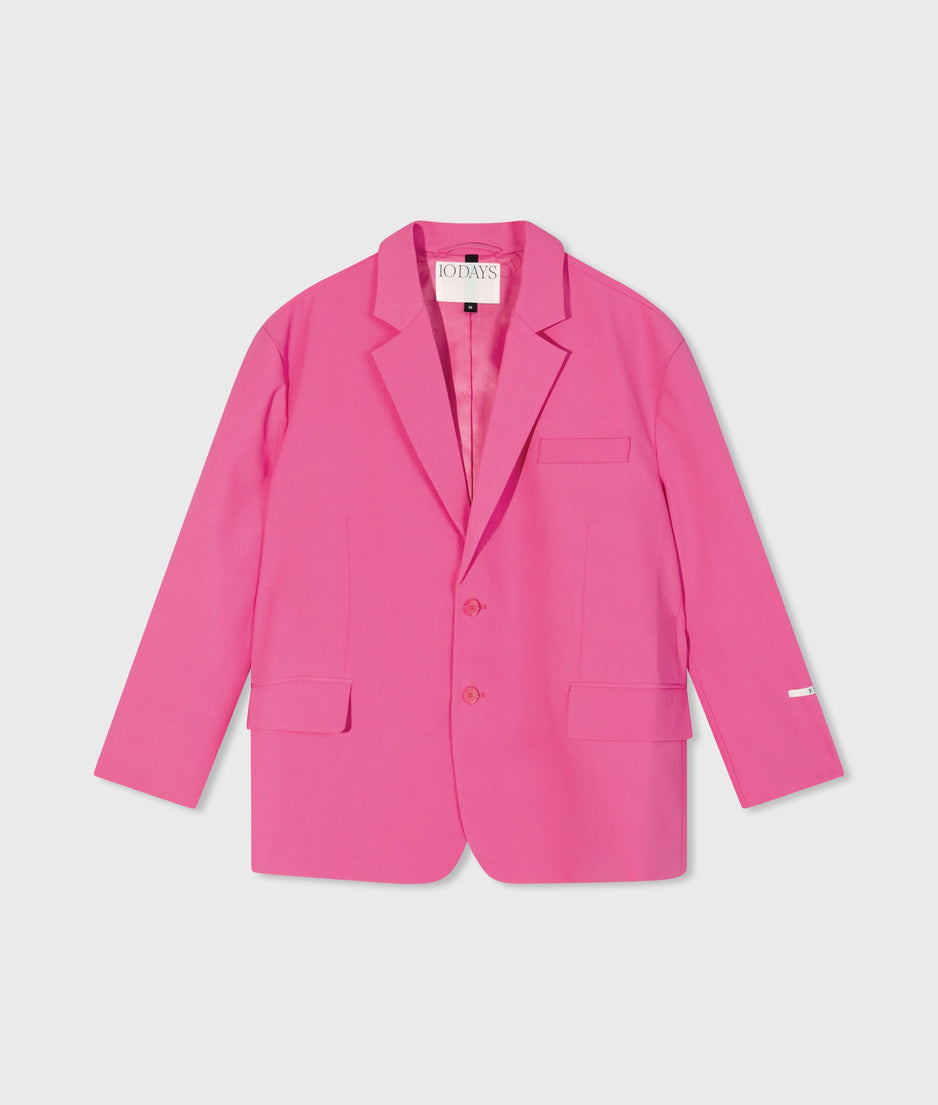 the power blazer | bright pink