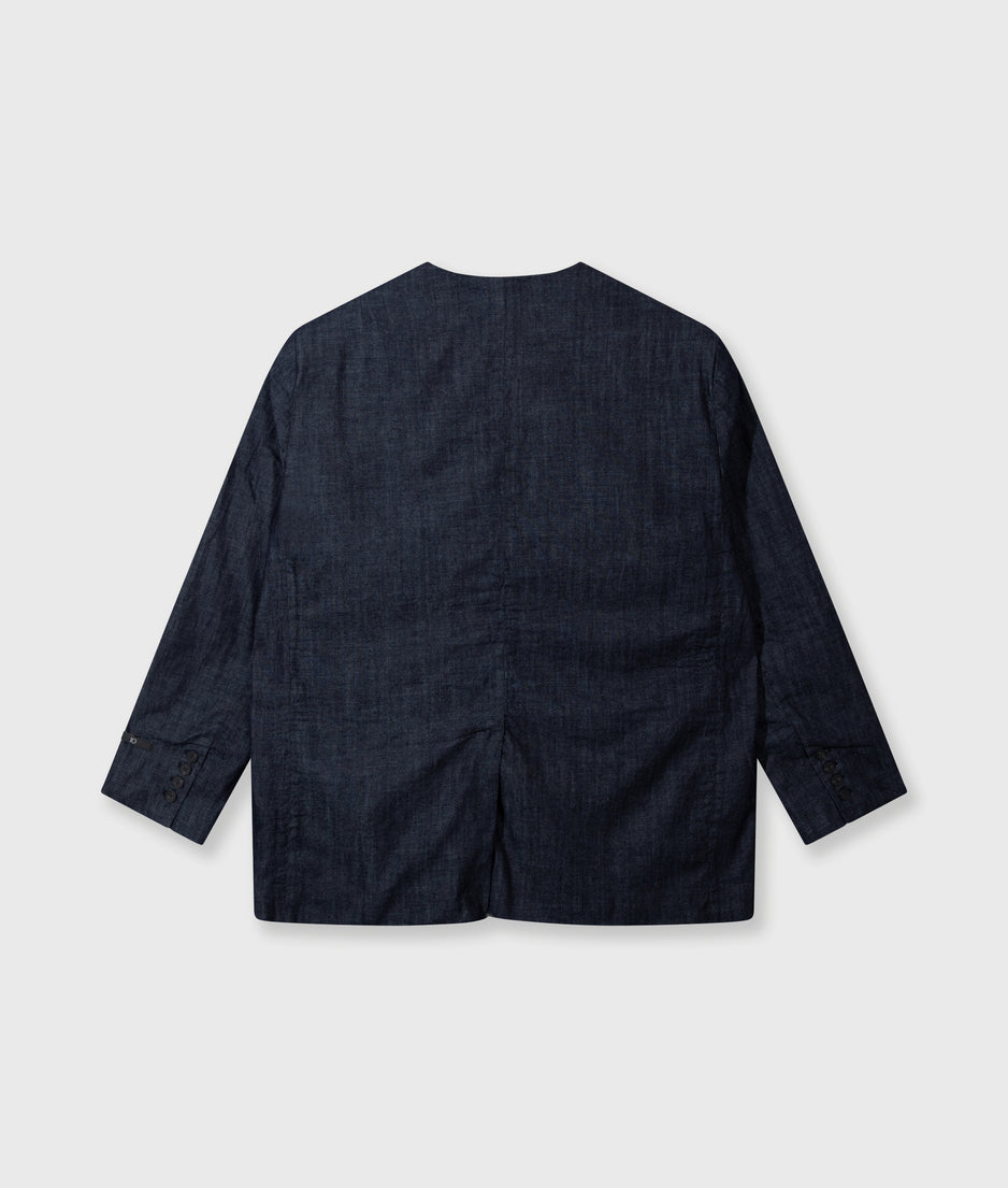 statement blazer denim | yale blue