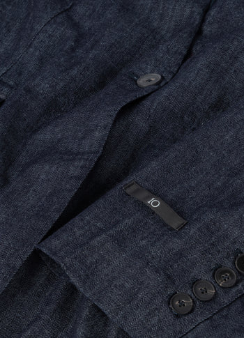 statement blazer denim | yale blue