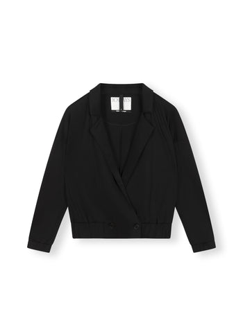 blazer cardigan | black