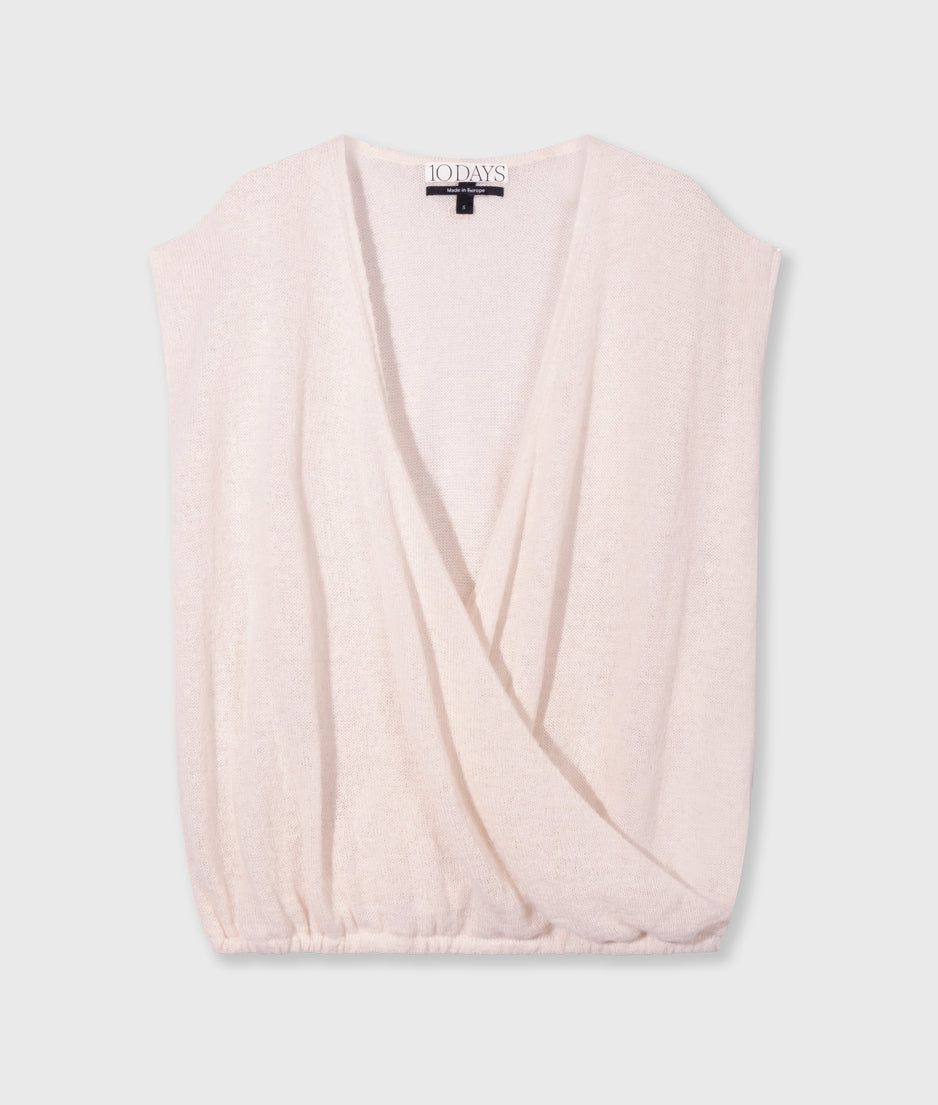 dance knit top | marshmallow