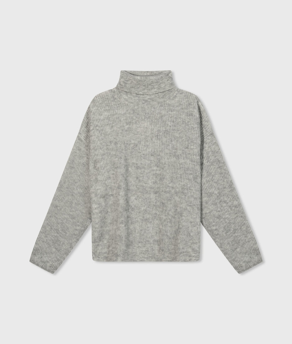 coll sweater soft knit | light grey melee