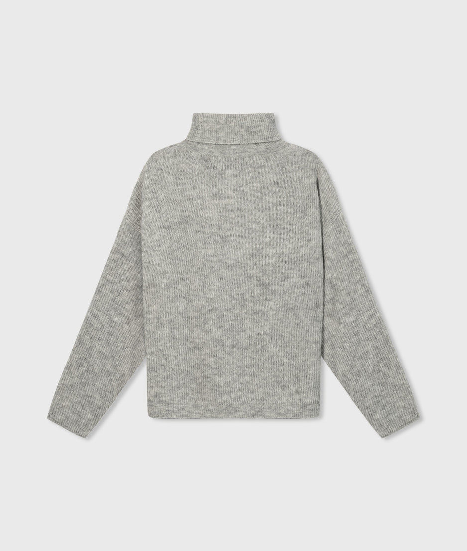 coll sweater soft knit | light grey melee