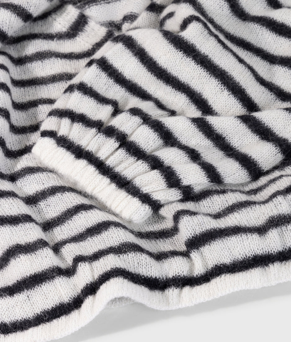 dance knit sweater stripes | ecru/black