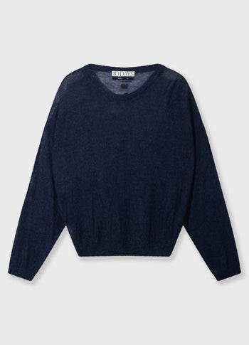 knit sweater | yale blue