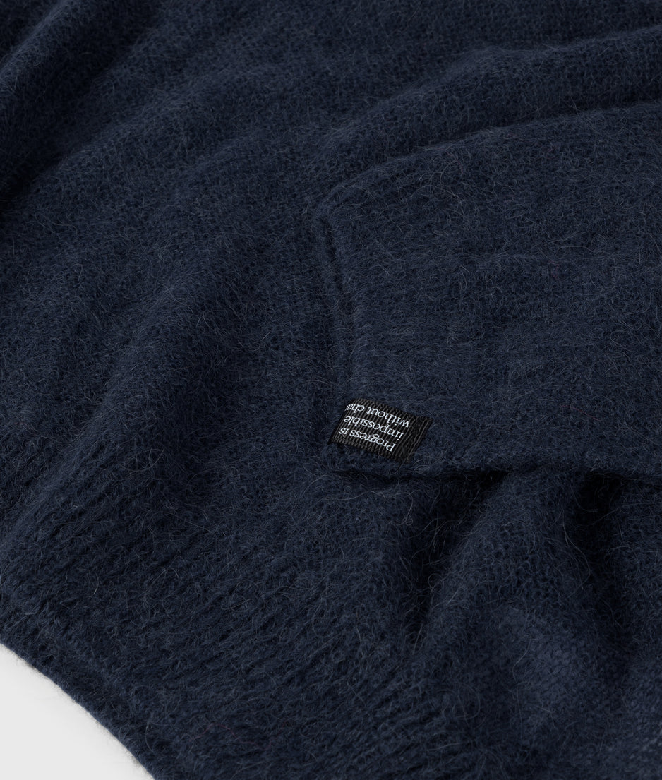 knit sweater | yale blue