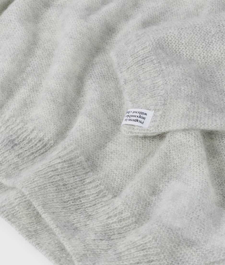 knit sweater | light grey melee