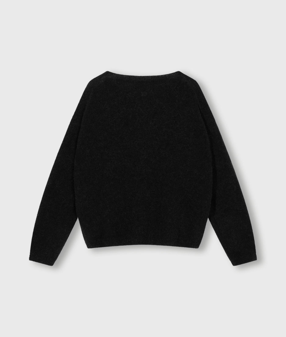 sweater soft knit | black