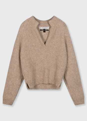 polo knit sweater | fudge