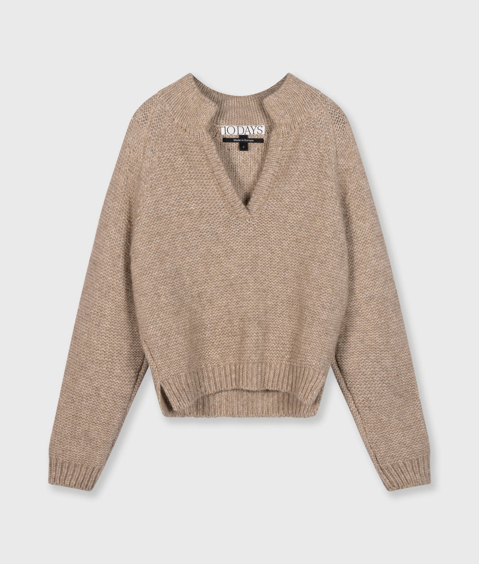 polo knit sweater | fudge