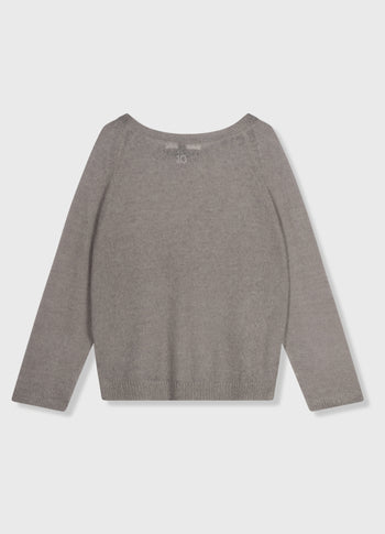 thin knit sweater | sage