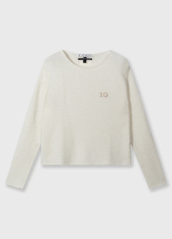 soft knit sweater 10 | ecru