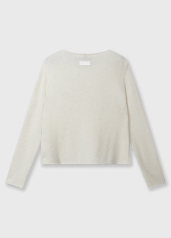 soft knit sweater 10 | ecru