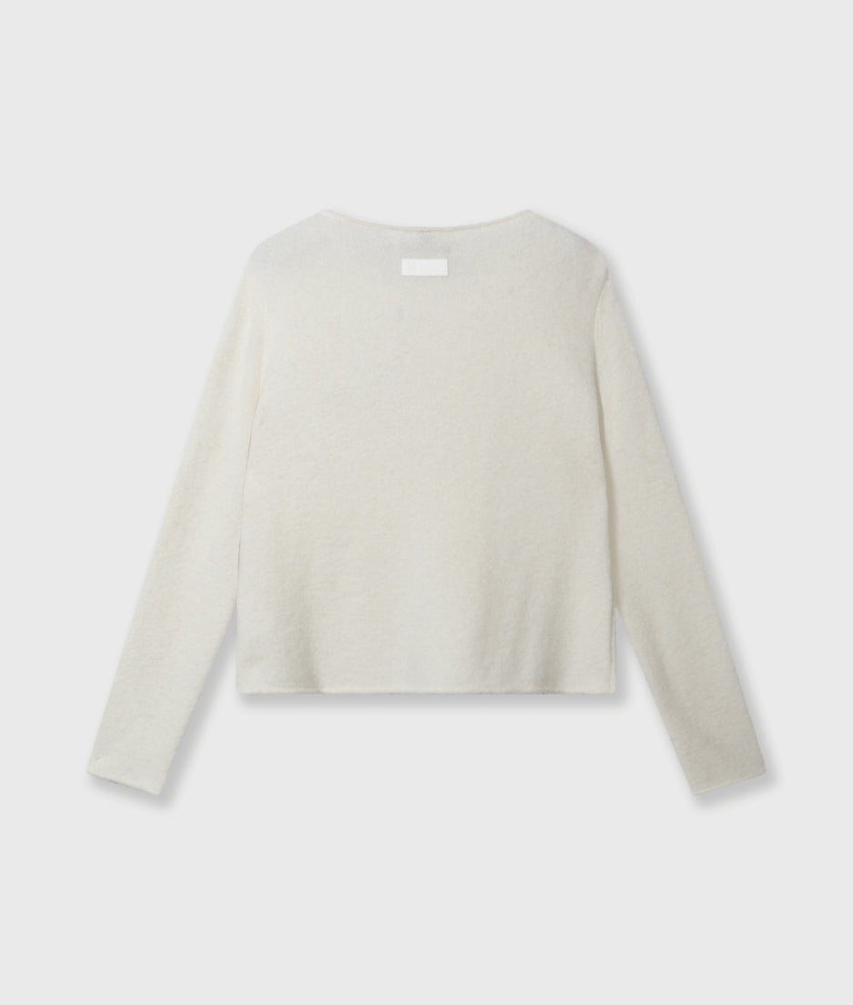 soft knit sweater 10 | ecru