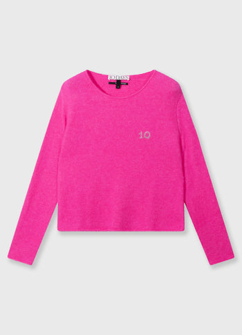 soft knit sweater 10 | neon pink