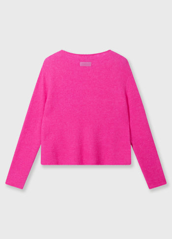 soft knit sweater 10 | neon pink