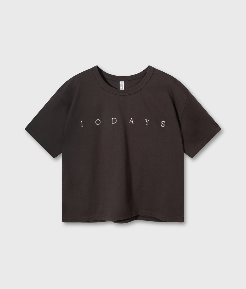 short sleeve tee logo | chocolate