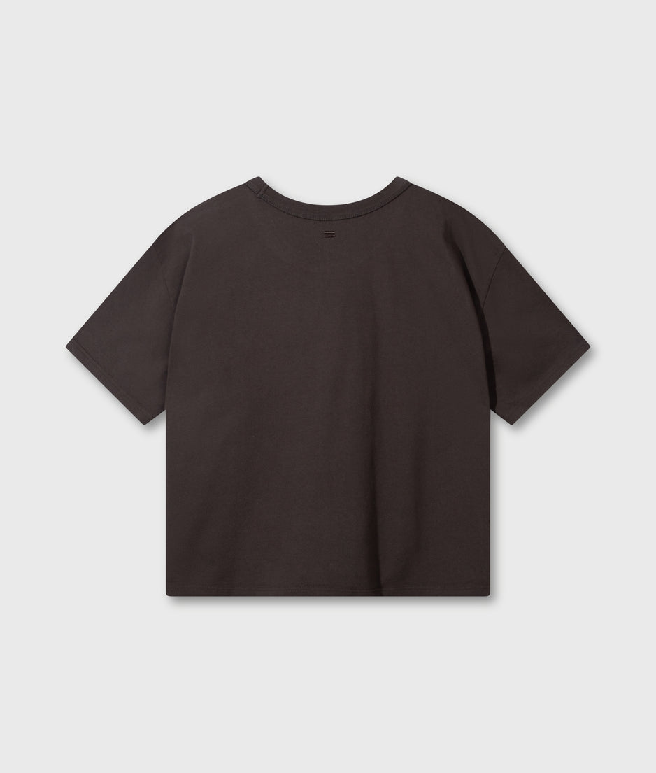 short sleeve tee logo | chocolate