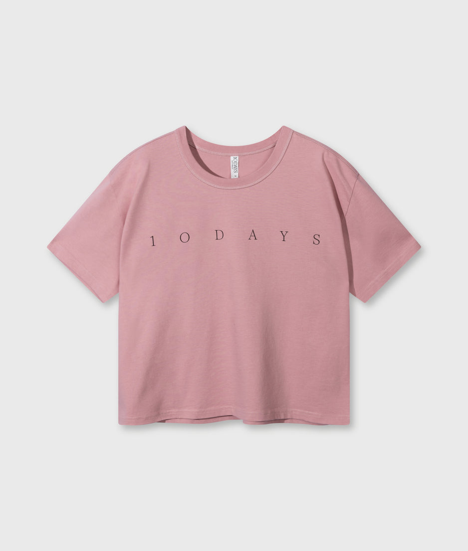 short sleeve tee logo | raspberry