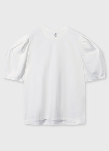 puff sleeve tee | ecru