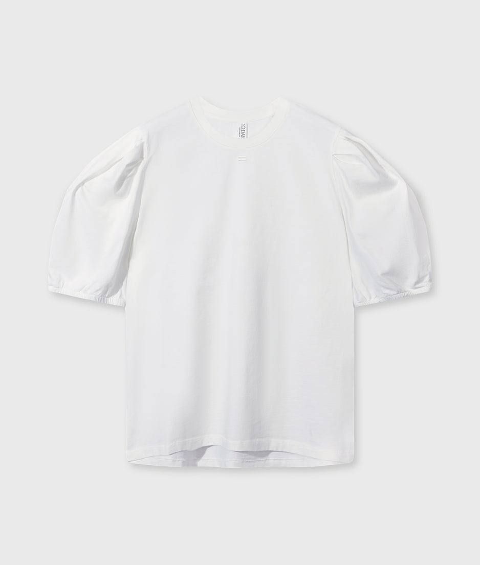 puff sleeve tee | ecru