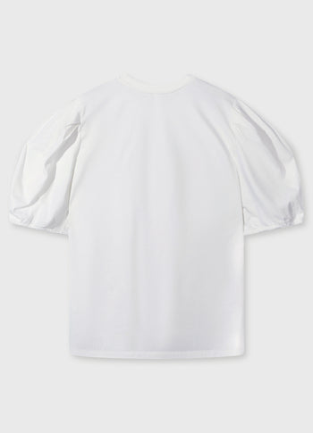 puff sleeve tee | ecru