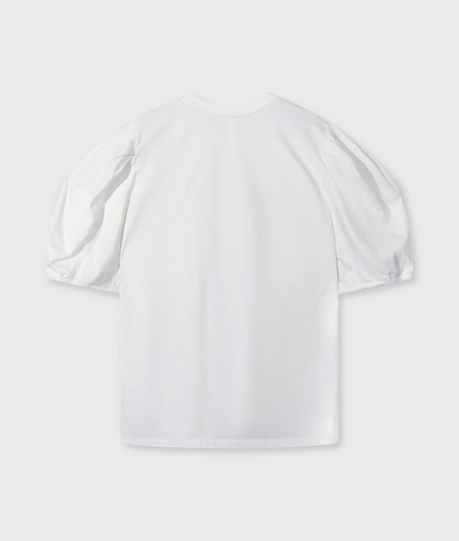 puff sleeve tee | ecru