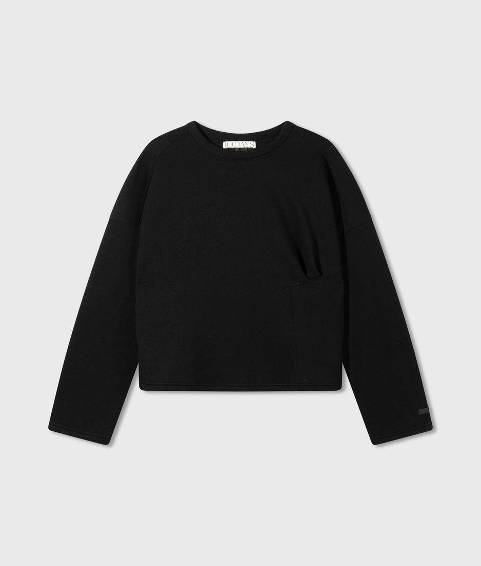 sweater smock | black