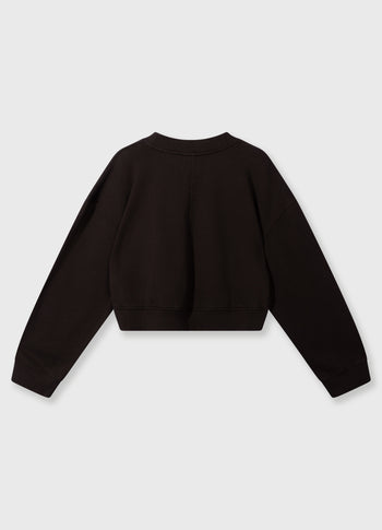 cropped sweater | chocolate